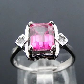DJ CH Cushion Cut Natural Pink Topaz Rings Gemstone Ringen, Solid 925 Sterling Silver Rings for Woman Lady Girls Engagement Ring
DJ CH Cushion Cut Natural Pink Topaz Rings Gemstone Ringen, Solid 925 Sterling Silver Rings for Woman Lady Girls Engagement Ring