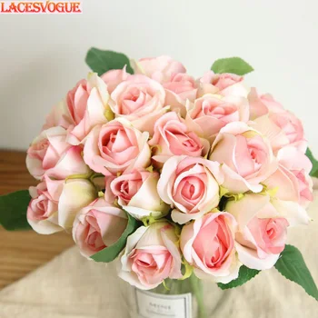 Artificial Rose Flores 12pcs/lots Wedding bouquet White Pink Thai Royal Rose Silk flowers Home Decoration Wedding Party Decor
Artificial Rose Flores 12pcs/lots Wedding bouquet White Pink Thai Royal Rose Silk flowers Home Decoration Wedding Party Decor