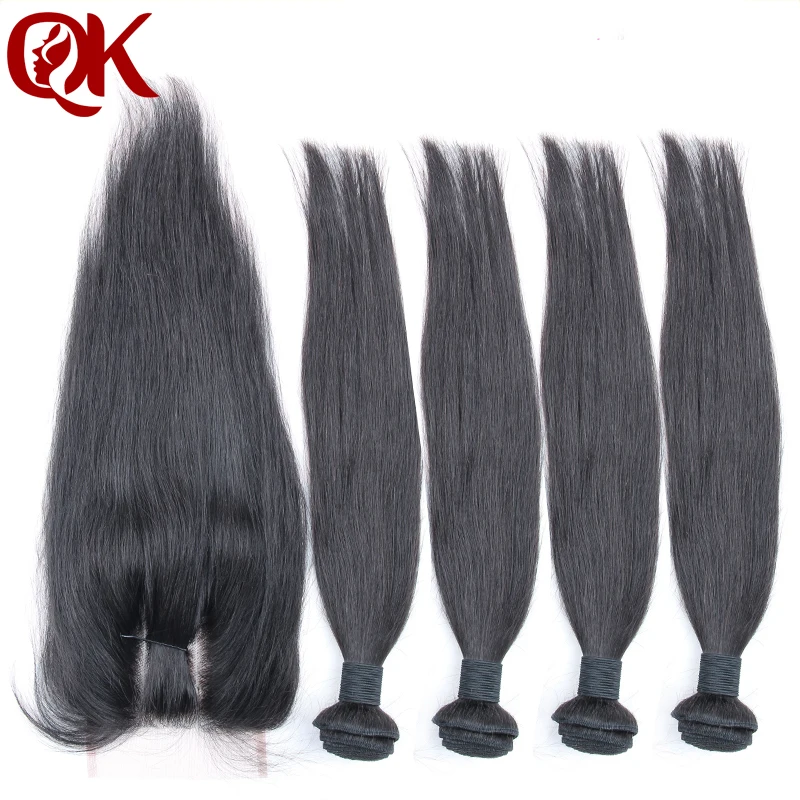 

6A Peruvian Virgin Hair Silk straight 4 bundles with lace closure Unprocessed Human Hair Weave Peruvian Virgin Hair Straight