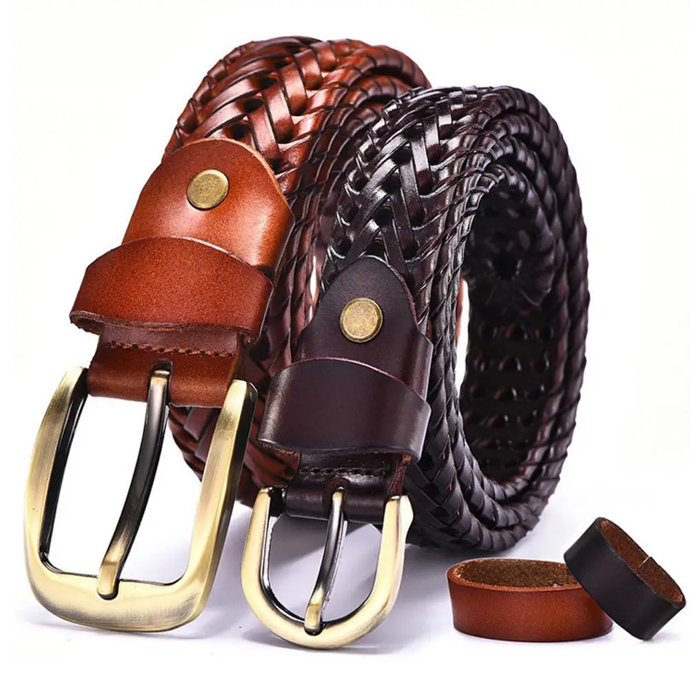 Men's Leather Belt Faux Leather Braided Woven Korean Style Casual All-Matching Simple Fashionable Tide Belts 5 Colors
Men's Leather Belt Faux Leather Braided Woven Korean Style Casual All-Matching Simple Fashionable Tide Belts 5 Colors