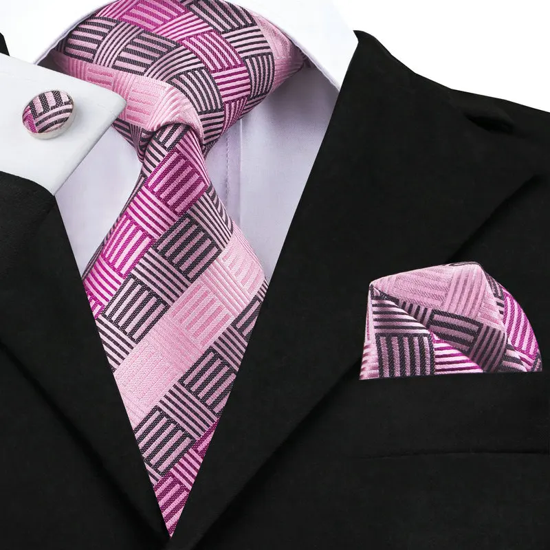 C-1473 Hi-Tie Geometric Mens Ties Neckties Fashion Pink Gray Silk Ties For Men Wedding Business Suits 8.5cm Corbatas Gravatas
C-1473 Hi-Tie Geometric Mens Ties Neckties Fashion Pink Gray Silk Ties For Men Wedding Business Suits 8.5cm Corbatas Gravatas