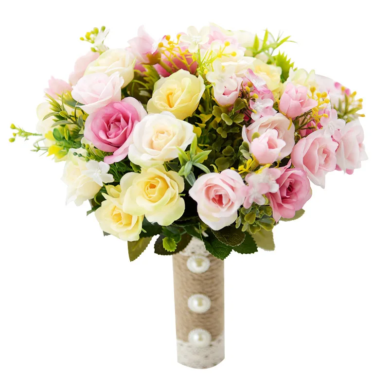 Wedding Bouquet Handmade Artificial Flowers Rose Buque Casamento Bridal Bouquet for Wedding Decoration Ramos De Novia
Wedding Bouquet Handmade Artificial Flowers Rose Buque Casamento Bridal Bouquet for Wedding Decoration Ramos De Novia