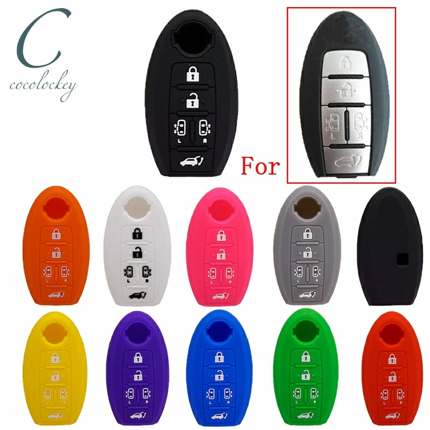 Cocolockey Key Cover Case for nissan jdm e51 elgrand Smart Key 5 button Silicone Car Key Case for 2004-2011 Car
Cocolockey Key Cover Case for nissan jdm e51 elgrand Smart Key 5 button Silicone Car Key Case for 2004-2011 Car