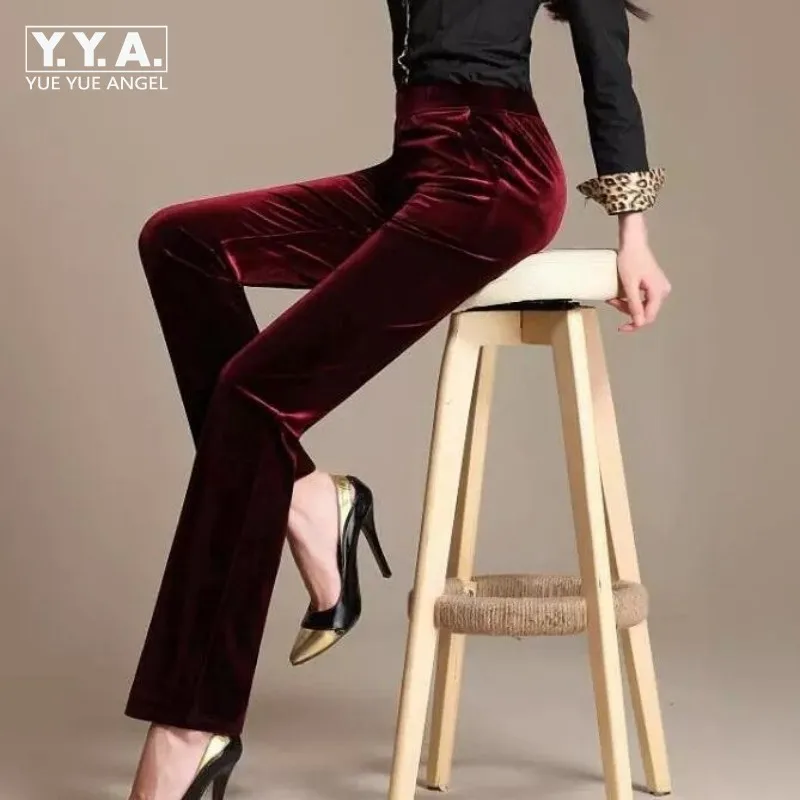 Winter New Brand Women Long Pants Velvet Trousers Straight Mid Waist Solid Color Velvet Comfy Elastic Casual Pants Free Shipping
Winter New Brand Women Long Pants Velvet Trousers Straight Mid Waist Solid Color Velvet Comfy Elastic Casual Pants Free Shipping