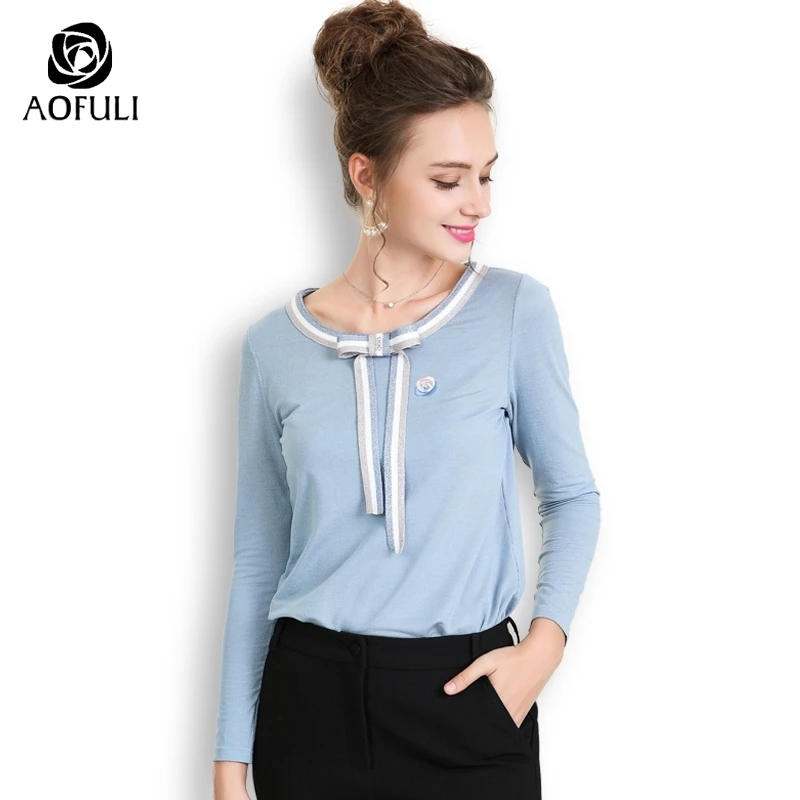 AOFULI Diamond Beads Big Size Knit Tops Autumn Women Thin Sweater Stripe Bow Tie Long Sleeve Casual T-shirt L- 3XL 4XL 5XL A3674
AOFULI Diamond Beads Big Size Knit Tops Autumn Women Thin Sweater Stripe Bow Tie Long Sleeve Casual T-shirt L- 3XL 4XL 5XL A3674