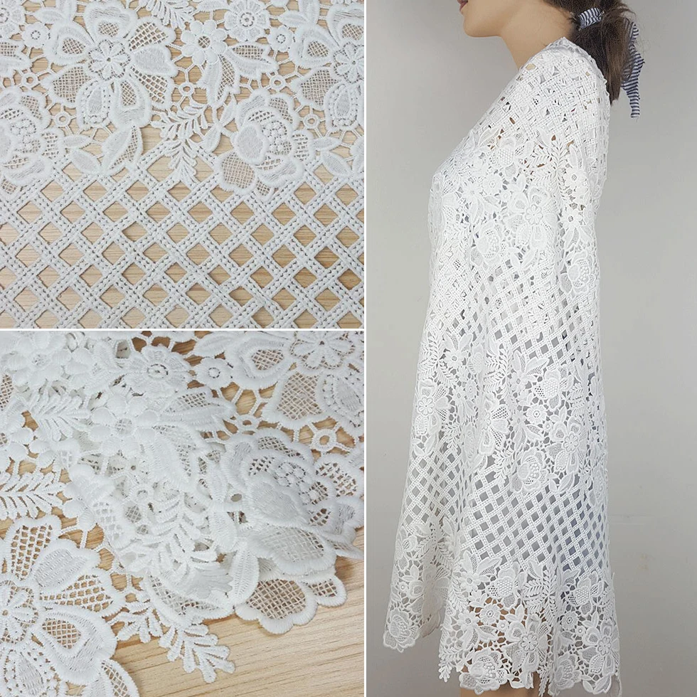 2yards African Lace Fabric 2019 High Quality Milk Silk Embroidered Nigerian Lace Fabric For Women Dress White French Lace Fabric
2yards African Lace Fabric 2019 High Quality Milk Silk Embroidered Nigerian Lace Fabric For Women Dress White French Lace Fabric