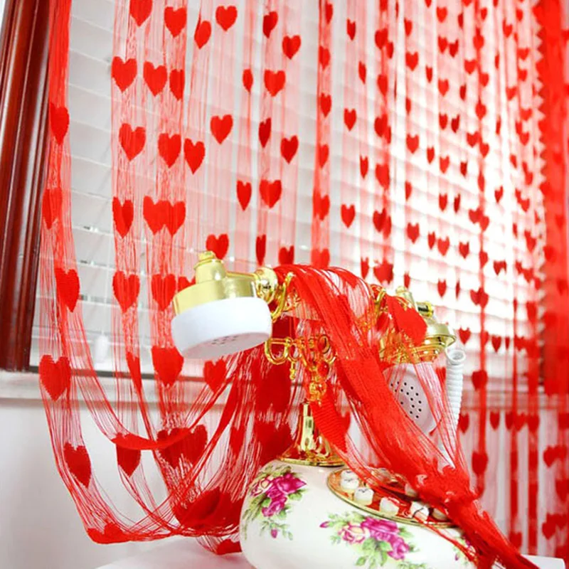 1m *2m Heart Shape Ready Made Tulle Curtain for Living Room Door Partition Wall Vestibule Curtain Tulle for Living Room
1m *2m Heart Shape Ready Made Tulle Curtain for Living Room Door Partition Wall Vestibule Curtain Tulle for Living Room