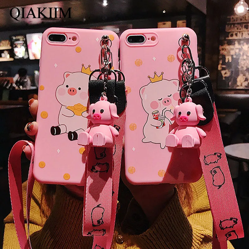 Cute Cartoon Juice Pig Phone Case For iphone X XS Max XR Case For iphone 7 6s 8 plus Cover Pink Doll Kickstand Holder Soft Cases
Cute Cartoon Juice Pig Phone Case For iphone X XS Max XR Case For iphone 7 6s 8 plus Cover Pink Doll Kickstand Holder Soft Cases