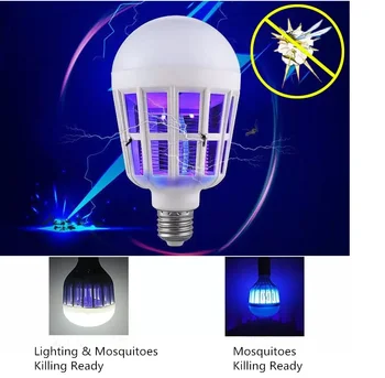 15W E27 Electronic Mosquitoes Killing LED Light Ball Bulb physical mosquito killing fly insect Bug trap lamp lighting
15W E27 Electronic Mosquitoes Killing LED Light Ball Bulb physical mosquito killing fly insect Bug trap lamp lighting