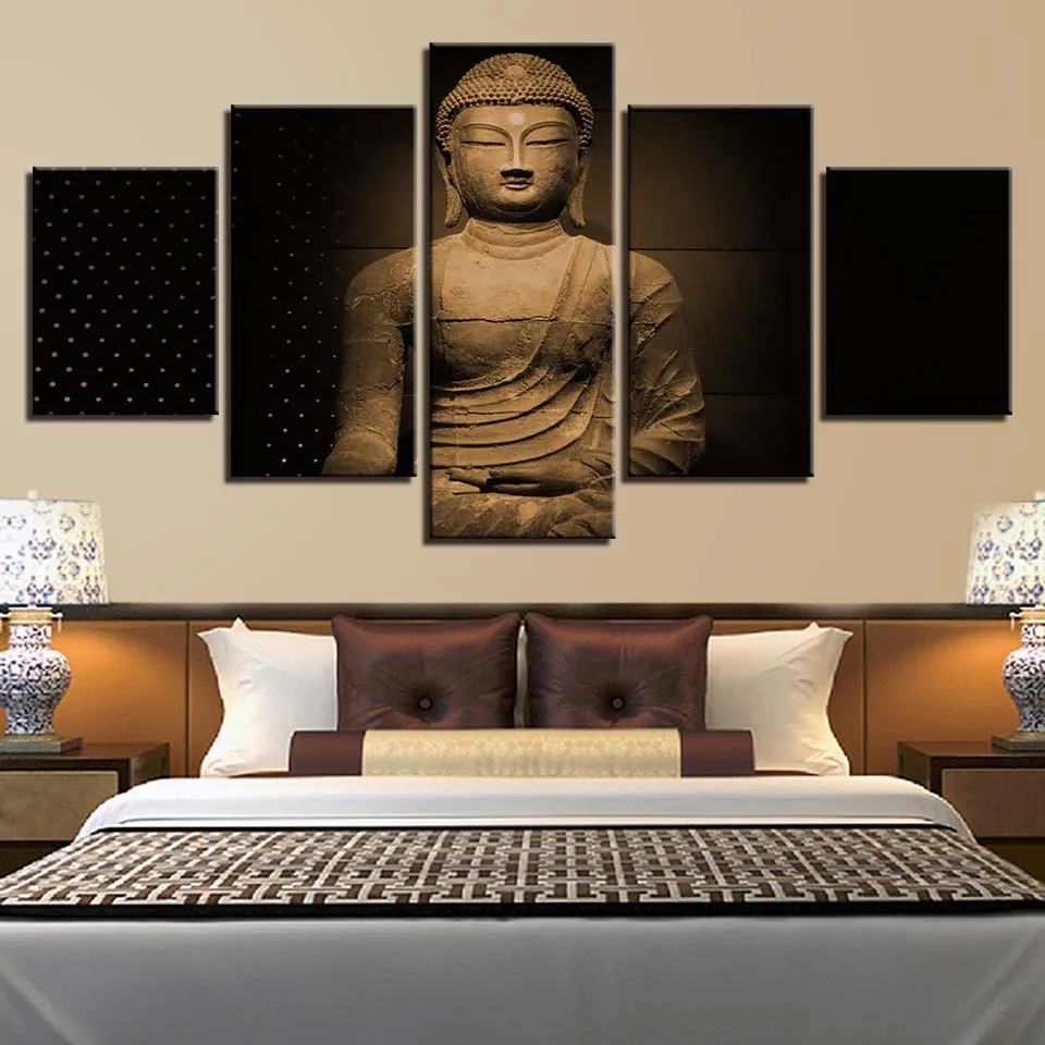 HD Prints Home Decoration 5 Pieces Buddha Canvas Painting Wall Art For Living Room Modular Pictures New Classics Artwork Poster
HD Prints Home Decoration 5 Pieces Buddha Canvas Painting Wall Art For Living Room Modular Pictures New Classics Artwork Poster