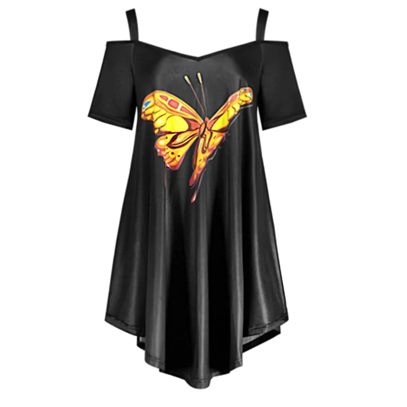 Women Blouses Shirts Summer 2018 Butterfly Printed Cold Sleeves Loose Casual Large Size Xl-5XLSummer Mujer Top WS7091M
Women Blouses Shirts Summer 2018 Butterfly Printed Cold Sleeves Loose Casual Large Size Xl-5XLSummer Mujer Top WS7091M