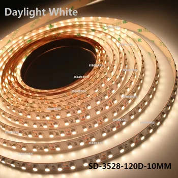 CRI > 95+ Ra Daylight white 4000K 3528 Led Strip, 10mm Wide,Super Bright,5meter/reel,DC12V,120Leds/meter
CRI > 95+ Ra Daylight white 4000K 3528 Led Strip, 10mm Wide,Super Bright,5meter/reel,DC12V,120Leds/meter