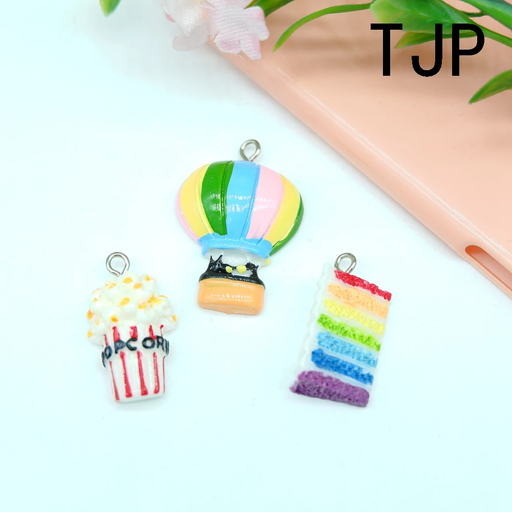 Kawaii hot air balloon Popcorn cake Charms Pendants for DIY decoration bracelets necklace earring key chain Jewelry Making
Kawaii hot air balloon Popcorn cake Charms Pendants for DIY decoration bracelets necklace earring key chain Jewelry Making