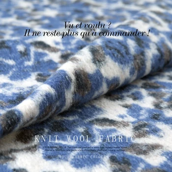 Knit wool viscose thick fabric, fuzzy stretchy fabric, blue dots, abstract pattern, sew for overcoat, craft by the yard
Knit wool viscose thick fabric, fuzzy stretchy fabric, blue dots, abstract pattern, sew for overcoat, craft by the yard