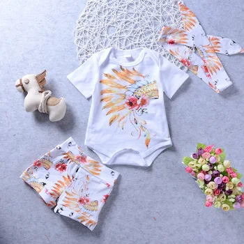 3pcs Newborn Baby Girls Clothes Sets Outfits Bodysuits Tops Short Sleeve Shorts Headband Clothing
3pcs Newborn Baby Girls Clothes Sets Outfits Bodysuits Tops Short Sleeve Shorts Headband Clothing
