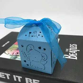 Dabonas Laser cut Pearl Paper Candy Boxes Carton elephant Cake Box Treat Kids Birthday Gift Box Packaging with ribbon 50pcs
Dabonas Laser cut Pearl Paper Candy Boxes Carton elephant Cake Box Treat Kids Birthday Gift Box Packaging with ribbon 50pcs