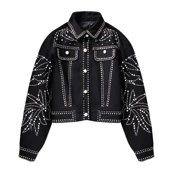 European 2019 spring autumn women's diamonds jackets Fashion women short coat G107
European 2019 spring autumn women's diamonds jackets Fashion women short coat G107