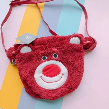 Cute Cartoon toy story Strawberry bear Plush Backpack Soft Shoulder bag Bucket wrap pocket women Girls Children Birthday Gifts
Cute Cartoon toy story Strawberry bear Plush Backpack Soft Shoulder bag Bucket wrap pocket women Girls Children Birthday Gifts