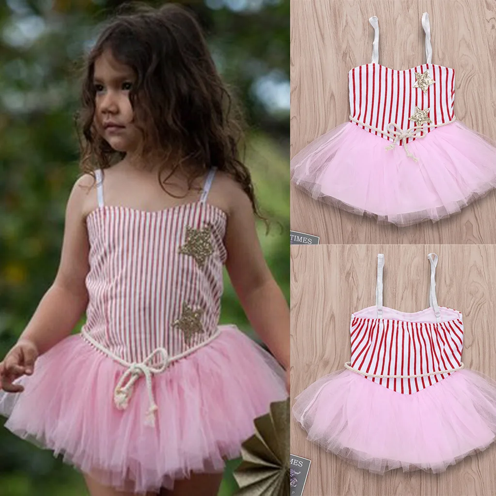 Children's Sleeveless Sling Dress Red White Pinstripe Dress Star Mesh Tutu Dress vestido ni a roupa infantil#py40
Children's Sleeveless Sling Dress Red White Pinstripe Dress Star Mesh Tutu Dress vestido ni a roupa infantil#py40