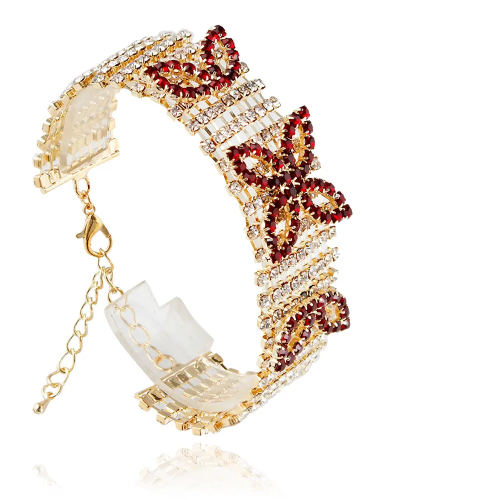 F&U Zinc Alloy Gold Color with Butterfly Shaped Different Color of Crystal Chain Claw Bracelet for Women
F&U Zinc Alloy Gold Color with Butterfly Shaped Different Color of Crystal Chain Claw Bracelet for Women