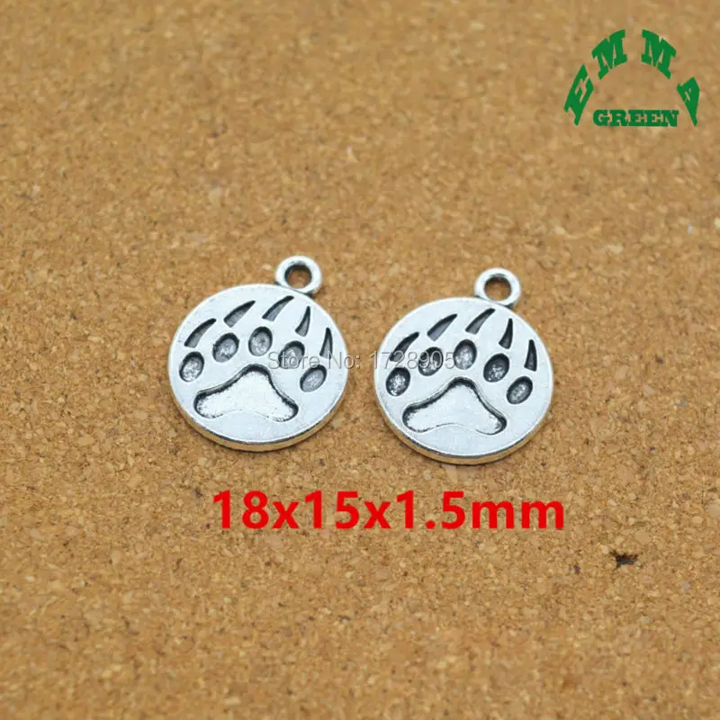 Silver Charms for Jewelry making Cute Bear Paw Charms 10pcs 18mm Fashion Vintage Charms diy Accessories Pendant Charms
Silver Charms for Jewelry making Cute Bear Paw Charms 10pcs 18mm Fashion Vintage Charms diy Accessories Pendant Charms