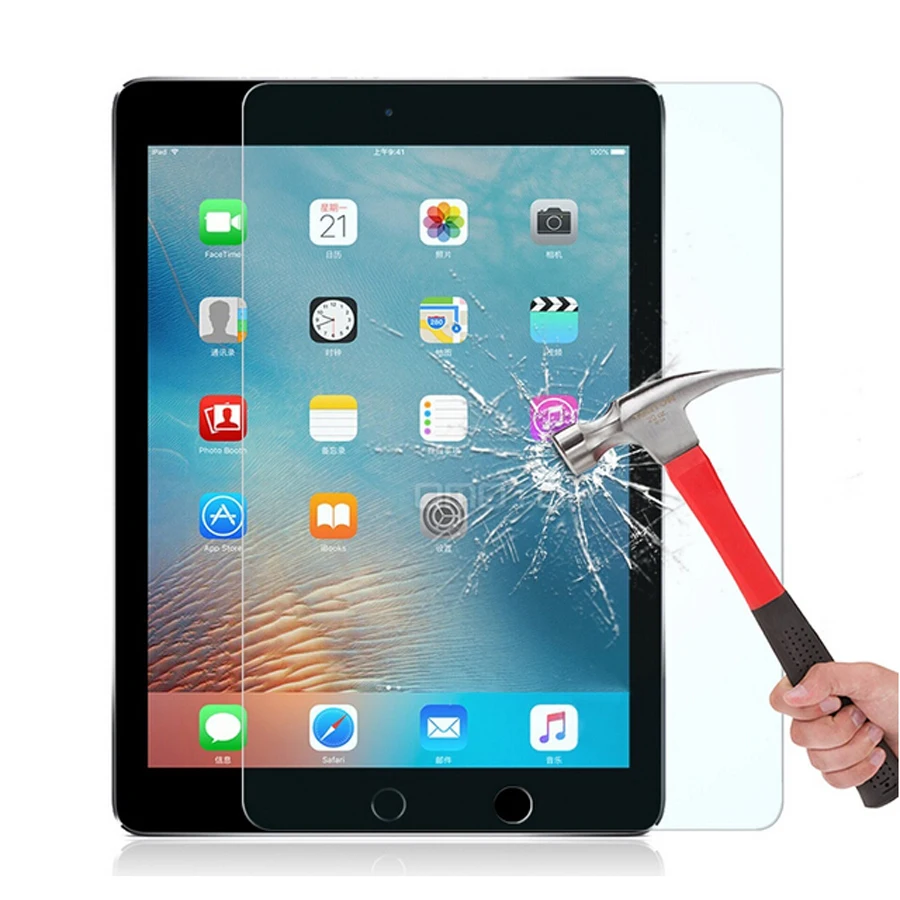 Ультратонкое закаленное стекло 0 26 мм 9H для iPad mini 1 2 3 4 Air PRO 9 7 дюйма 12 защита экрана