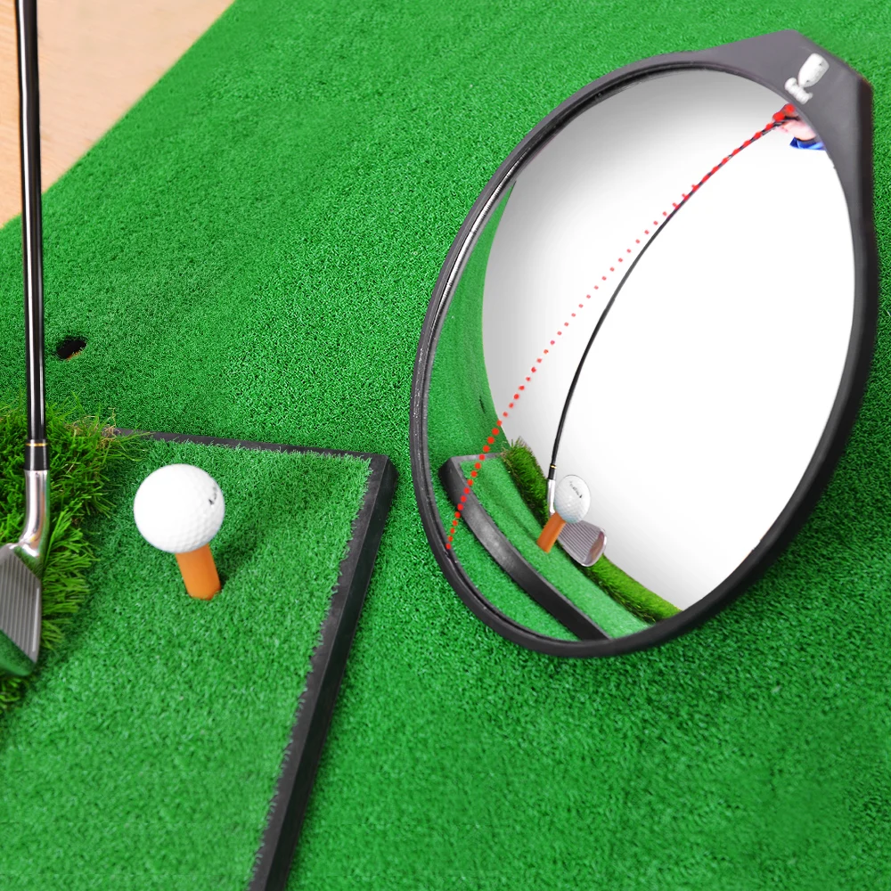 Портативное акриловое зеркало для гольфа из нержавеющей стали с регулируемым