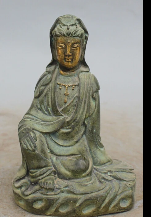 zhrui6635<<6"Chinese Buddhism Bronze Seat Kwan-yin Guan Yin Bodhisattva Goddess Statue
zhrui6635<<6"Chinese Buddhism Bronze Seat Kwan-yin Guan Yin Bodhisattva Goddess Statue