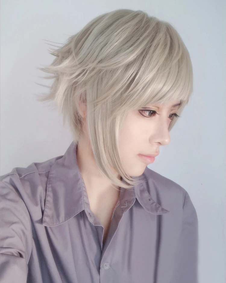 Bungo Stray Dogs Nakajima Atsushi Short Silver Gray Heat Resistant Cosplay Costume Wig + Track + Cap
Bungo Stray Dogs Nakajima Atsushi Short Silver Gray Heat Resistant Cosplay Costume Wig + Track + Cap