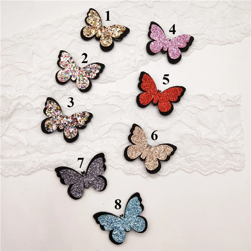 100pcs/lot 2.8cm Padded appliques shiny butterfly shape Patches for headwear decoration handmade hair accessories
100pcs/lot 2.8cm Padded appliques shiny butterfly shape Patches for headwear decoration handmade hair accessories
