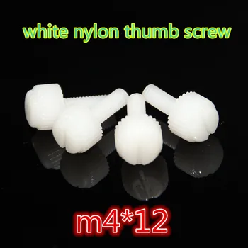 200pcs m4*12 PA66 white nylon slotted knurled head computer / PC hand tighten screw twist screw thumb screw / tornillos
200pcs m4*12 PA66 white nylon slotted knurled head computer / PC hand tighten screw twist screw thumb screw / tornillos