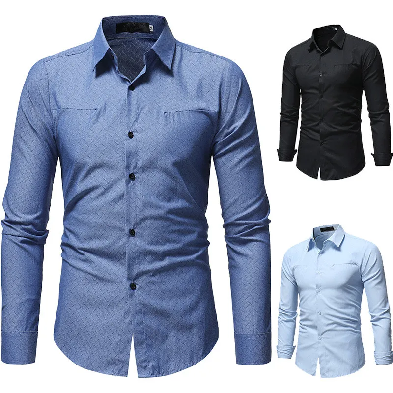 Men Spring Autumn Casual Cotton Blend Shirt Fashion Solid Color Male Casual Long Sleeve Turn Down Collar Shirt Drop Shipping
Men Spring Autumn Casual Cotton Blend Shirt Fashion Solid Color Male Casual Long Sleeve Turn Down Collar Shirt Drop Shipping