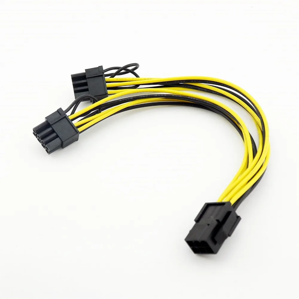 1x PCI-E 6 Pin to Dual 6 + 2 Pin 8 Pin PCI-E Express адаптер питания Y разветвитель, соединительный кабель by минеральные детали 20 см
1x PCI-E 6 Pin to Dual 6 + 2 Pin 8 Pin PCI-E Express адаптер питания Y разветвитель, соединительный кабель by минеральные детали 20 см