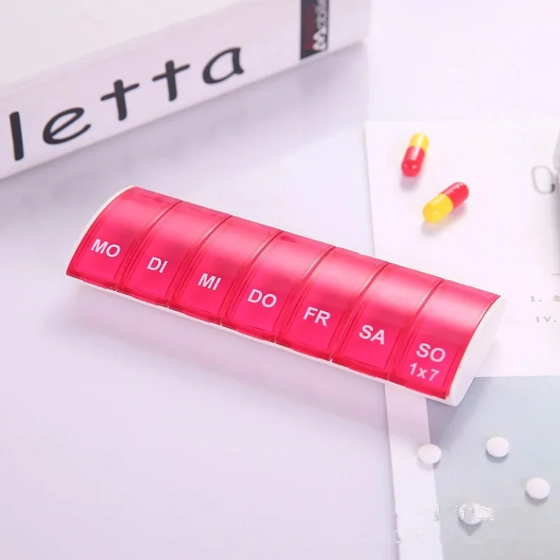 Portable 7 Days Weekly Pill Organizer Tablet Pill Storage Box Plastic Medicine Box Splitters Health Care Tool
Portable 7 Days Weekly Pill Organizer Tablet Pill Storage Box Plastic Medicine Box Splitters Health Care Tool