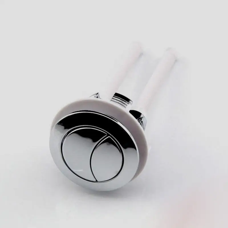 Durable Dual Push Button Flush Toilet Water Tank Double Crescent Shape 2 Rods US | Инструменты