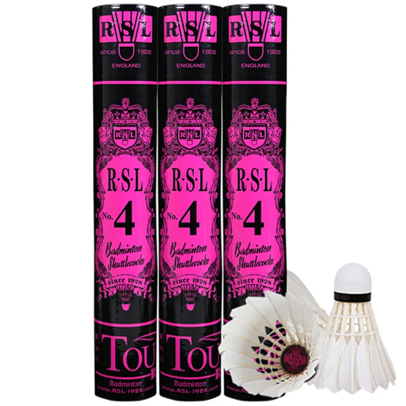 100% Genuine RSL Tourney No.4 Stable Shuttlecocks Badminton Shuttle Duck Feather Ball Badminton Shuttlecock
100% Genuine RSL Tourney No.4 Stable Shuttlecocks Badminton Shuttle Duck Feather Ball Badminton Shuttlecock