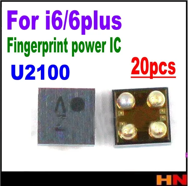 20pcs wholesale For iPhone 6 plus U2100 fingerprint power supply ic chip 4 pins glass | Мобильные телефоны и аксессуары