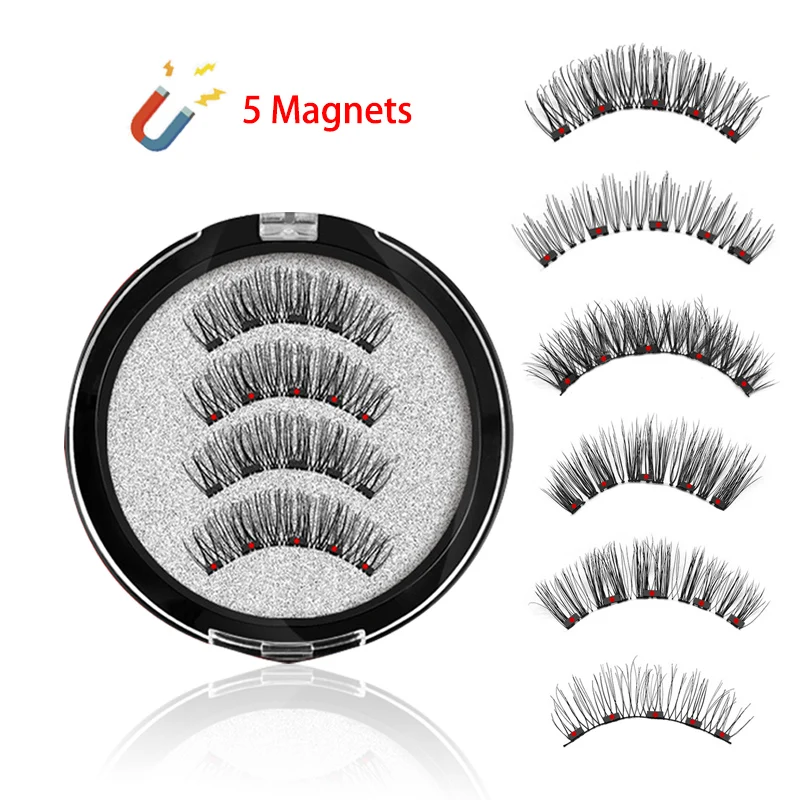 Magnetic Eyelashes with 5 Magnets 3D False Lashes Natural Eyelashes for Extension Long Reusable Glue-free Makeup 24P
Magnetic Eyelashes with 5 Magnets 3D False Lashes Natural Eyelashes for Extension Long Reusable Glue-free Makeup 24P