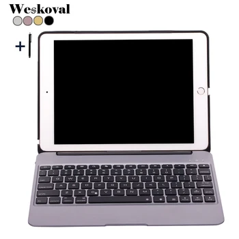 For iPad Pro 9.7(2016) Wireless Bluetooth Keyboard Case For iPad Pro 9.7 2016 Aluminum Alloy Tablet Flip Stand Cover +Stylus
For iPad Pro 9.7(2016) Wireless Bluetooth Keyboard Case For iPad Pro 9.7 2016 Aluminum Alloy Tablet Flip Stand Cover +Stylus