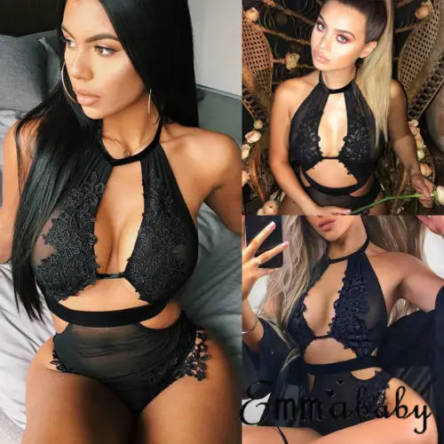 Halter Body Sexy Lingerie Backless Lace Bodystring Femme Strap Lingerie Bodysuit Sexy Hot Erotic Underwear Floral Print Babydoll
Halter Body Sexy Lingerie Backless Lace Bodystring Femme Strap Lingerie Bodysuit Sexy Hot Erotic Underwear Floral Print Babydoll