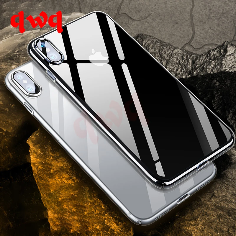 Прозрачные чехлы из ТПУ для iphone X 6 6s 7 8 Plus Ультратонкий Мягкий чехол кристально