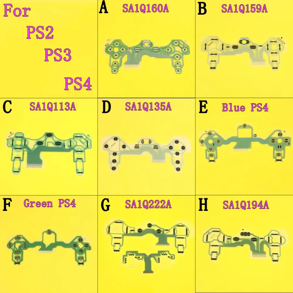 Controller Conductive Film Conducting Film Keypad flex Cable For Sony PS3 Controller SA1Q160A/SA1Q135A For PS2 SA1Q113A FOR PS4
Controller Conductive Film Conducting Film Keypad flex Cable For Sony PS3 Controller SA1Q160A/SA1Q135A For PS2 SA1Q113A FOR PS4