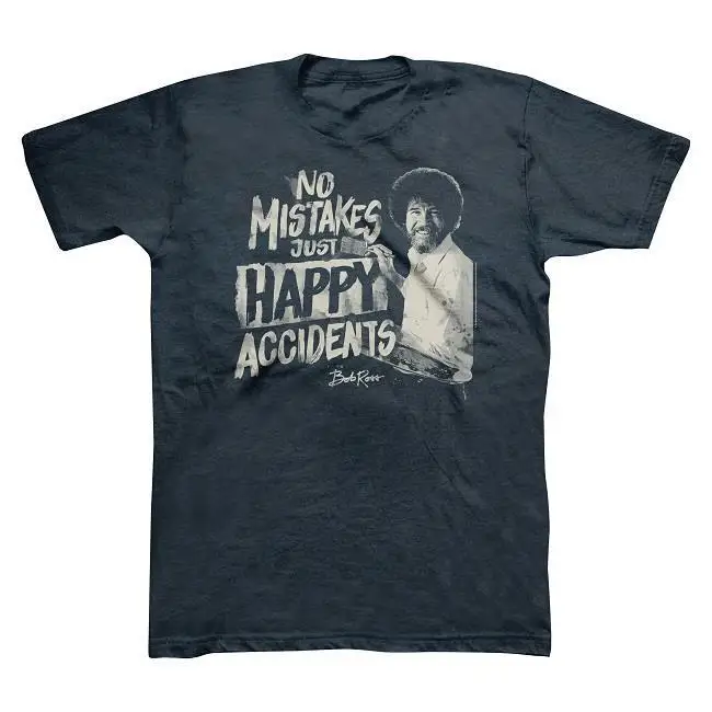 Bob Ross No Mistakes, Just Happy Accidents Men's T-shirt - Navy Blue - Pick Size Classic Quality High t-shirt Style Round tshirt
Bob Ross No Mistakes, Just Happy Accidents Men's T-shirt - Navy Blue - Pick Size Classic Quality High t-shirt Style Round tshirt