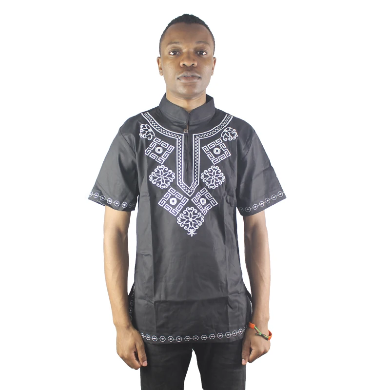 Africa Black Ethnic Embroidered Men`s Dashiki Tops Mandarin Neck Side Slit Folk Shirts for Summer Wearing
Africa Black Ethnic Embroidered Men`s Dashiki Tops Mandarin Neck Side Slit Folk Shirts for Summer Wearing