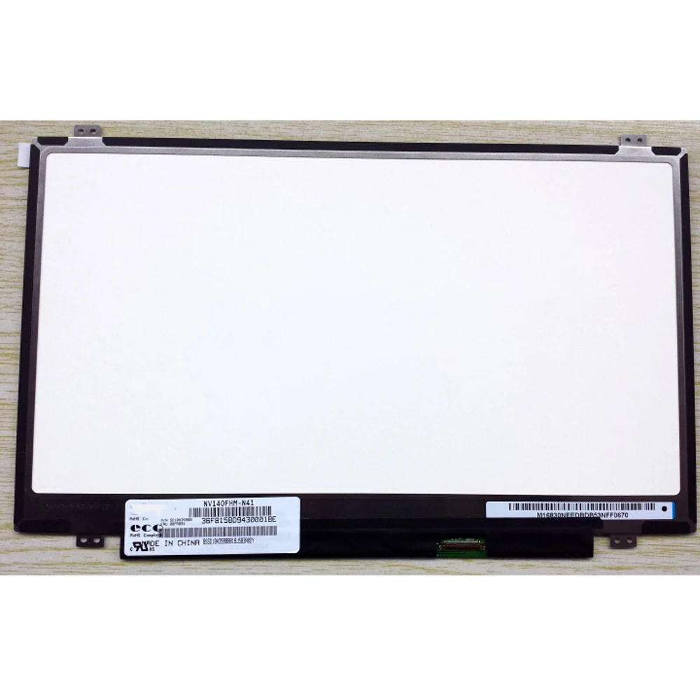 NV140FHM-N41 N31 N43 fit HB140FH1-301 401 LP140WF3/WF1/WF6 SPD1 SPB1 IPS LCD Screen Matrix Tested Grade A+++
NV140FHM-N41 N31 N43 fit HB140FH1-301 401 LP140WF3/WF1/WF6 SPD1 SPB1 IPS LCD Screen Matrix Tested Grade A+++