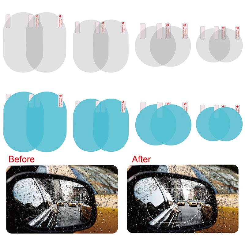 2Pcs Car Rearview Mirror Protective Film Anti Fog Window Clear Rainproof Rear View Mirror Protective Soft Film Auto Accessories
2Pcs Car Rearview Mirror Protective Film Anti Fog Window Clear Rainproof Rear View Mirror Protective Soft Film Auto Accessories