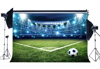 Stadium Backdrops Shining Stage Lights Interior Green Grass Meadow Photography Background Football Field Backdrop
Stadium Backdrops Shining Stage Lights Interior Green Grass Meadow Photography Background Football Field Backdrop