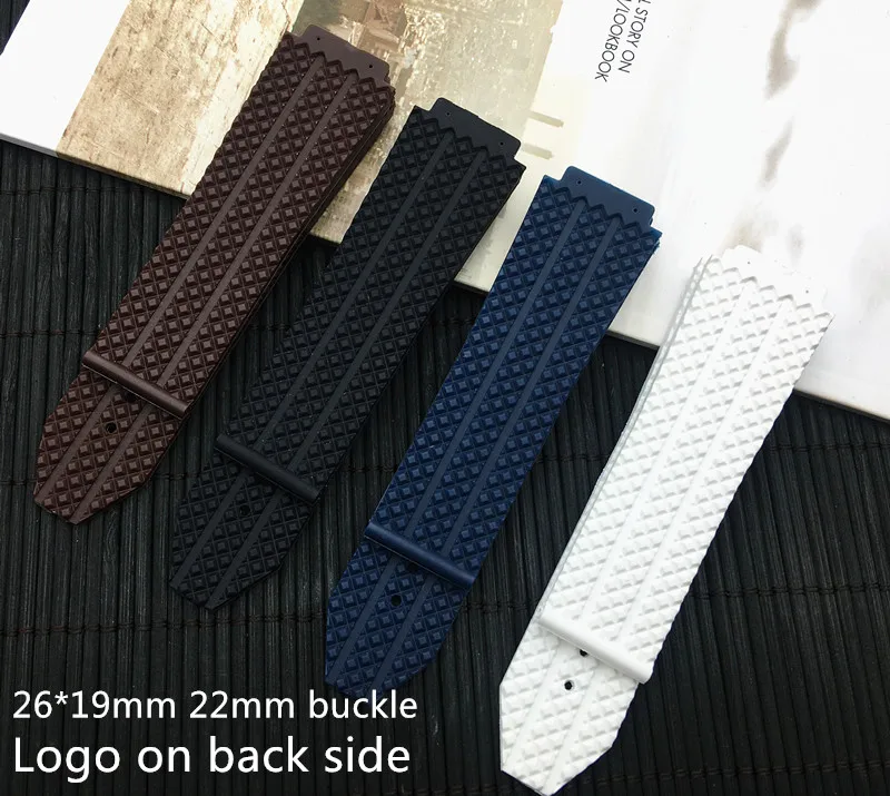 Top quality Nature rubber silicone strap watchband watch band for Hublot for Big bang 26*19mm 26mm wrist Belt Bracelet logo on
Top quality Nature rubber silicone strap watchband watch band for Hublot for Big bang 26*19mm 26mm wrist Belt Bracelet logo on