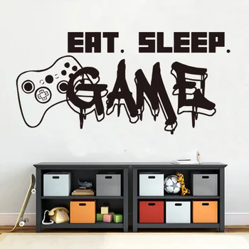 Gamer wall decal Eat Sleep Game Controller video game wall decals Customized For Kids Teen Bedroom Vinyl Wall Art Decals Z323
Gamer wall decal Eat Sleep Game Controller video game wall decals Customized For Kids Teen Bedroom Vinyl Wall Art Decals Z323
