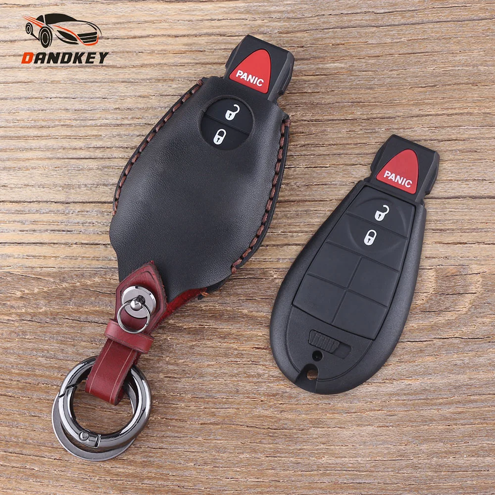 DANDKEY 3 Buttons Genuine Leather Protector Key Case Cover Holder For Chrysler Town and Country Jeep Dodge Grand Caravan
DANDKEY 3 Buttons Genuine Leather Protector Key Case Cover Holder For Chrysler Town and Country Jeep Dodge Grand Caravan